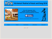 Tablet Screenshot of kirriefestival.org